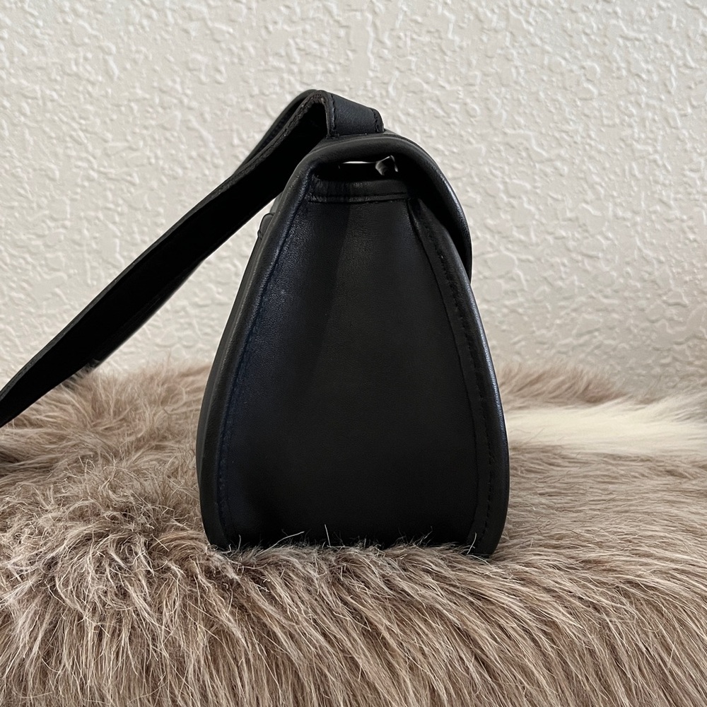 Rare Vintage Coach Ashland Bag 9914 Full Grain Cowhide Leather- Navy Blue - Picture 6 of 16